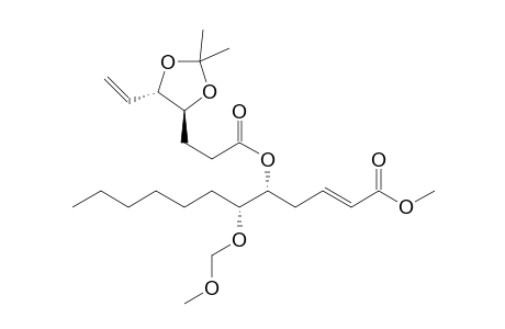 (E,5R,6R)-5-[3-[(4S,5S)-2,2-dimethyl-5-vinyl-1,3-dioxolan-4-yl]propanoyloxy]-6-(methoxymethoxy)dodec-2-enoic acid methyl ester