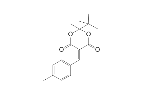 2-tert-Butyl-2-methyl-5-(4-methylbenzylidene)-1,3-dioxane-4,6-dione