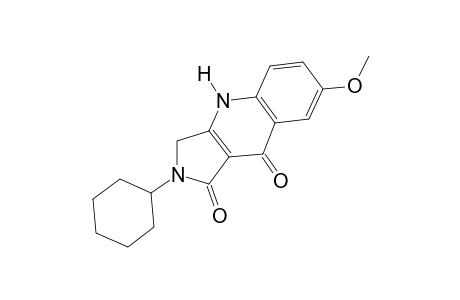 2-CYCLOHEXYL-2,3-DIHYDRO-7-METHOXY-1H-PYRROLO[3,4-b]QUINOLINE-1,9(4H)-DIONE