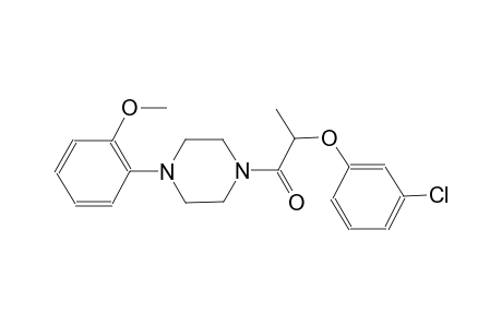 1-[2-(3-chlorophenoxy)propanoyl]-4-(2-methoxyphenyl)piperazine