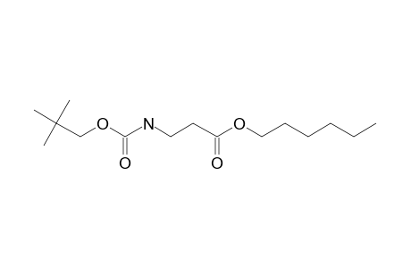 .beta.-Alanine, N-neopentyloxycarbonyl-, hexyl ester