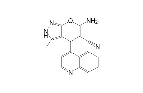 6-amino-3-methyl-4-(4-quinolinyl)-2,4-dihydropyrano[2,3-c]pyrazole-5-carbonitrile