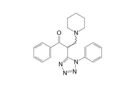 2-(1-phenyl-1H-tetrazol-5-yl)-3-piperidinoacrylophenone