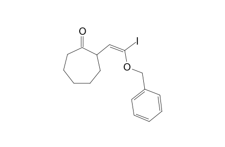 2-[1-Iodo-1-(benzyloxy)ethylene]cycloheptanone
