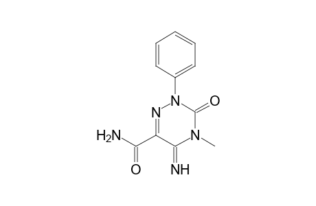 1,2,4-Triazine-6-carboxamide, 2,3,4,5-tetrahydro-5-imino-4-methyl-3-oxo-2-phenyl-