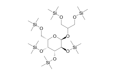 2-O-Glycerol-.alpha.-D-galactopyranoside, hexa-TMS