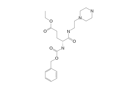1-(PIPERAZINYL-2-ETHYLAMIDO)-N-BENZYLOXYCARBONYL-S-GLUTAMIC-ACID-5-ETHYLESTER