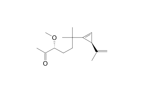 2-Heptanone, 3-methoxy-6-methyl-6-[3-(1-methylethenyl)-1-cyclopropen-1-yl]-, (R*,S*)-(.+-.)-