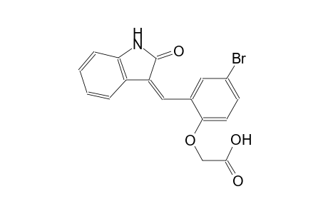 {4-bromo-2-[(Z)-(2-oxo-1,2-dihydro-3H-indol-3-ylidene)methyl]phenoxy}acetic acid