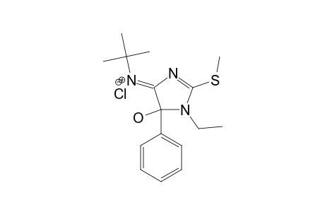 4-(tert-Butylimino)-1-ethyl-5-hydroxy-2-(methylthio)-5-phenyl-2-imidazoline Hydrochloride