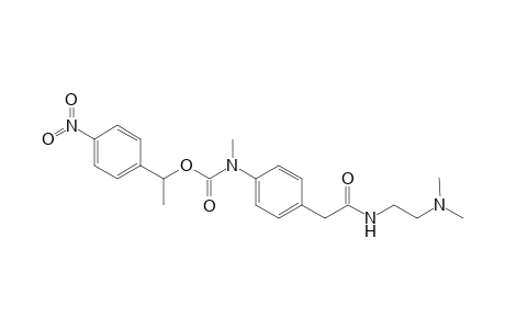 N-[2-(N,N-Dimethylamino)ethyl] 4-{N-methyl-N-[1-(4-nitrophenyl)ethyloxycarbonyl]amino}phenylaceamide hydrochloride