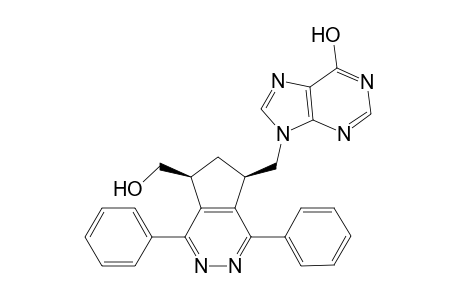 9-[[(5S,7R)-5-(hydroxymethyl)-1,4-diphenyl-6,7-dihydro-5H-cyclopenta[d]pyridazin-7-yl]methyl]-3H-purin-6-one