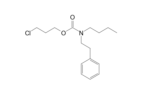 Carbonic acid, monoamide, N-(2-phenylethyl)-N-butyl-, 3-chloropropyl ester