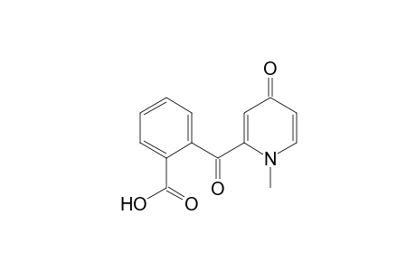 Benzoic acid, 2-[(1,4-dihydro-1-methyl-4-oxo-2-pyridinyl)carbonyl]-