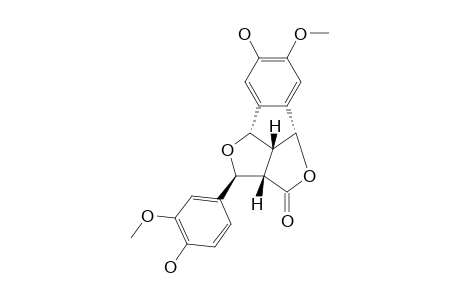 11-HYDROXY-6-(4-HYDROXY-3-METHOXYPHENYL)-10-METHOXY-3A,4,6,6A-TETRAHYDRO-3H-3,4-BENZENOFURO-[3,4-C]-FURAN-1-ONE
