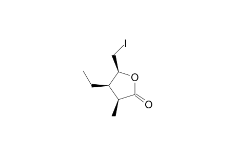 (2S,3R,4S)-3-Ethyl-4-(iodomethyl)-2-methyl-.gamma.-butyrolactone