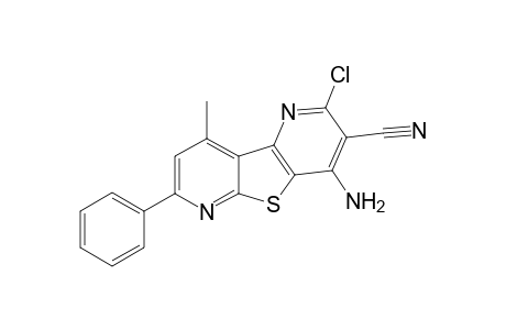 4-Amino-2-chloro-9-methyl-7-phenylpyrido[3',2':4,5]thieno[3,2-b]pyridine-3-carbonitrile