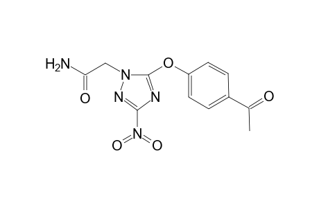 2-[5-(4-acetylphenoxy)-3-nitro-1H-1,2,4-triazol-1-yl]acetamide