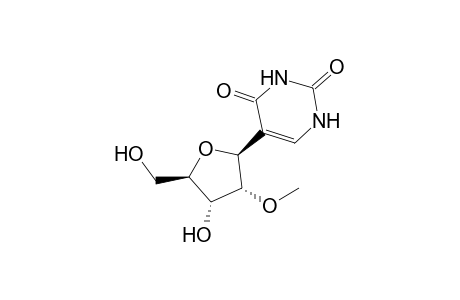 5-[(2S,3R,4R,5R)-4-hydroxy-3-methoxy-5-methylol-tetrahydrofuran-2-yl]uracil