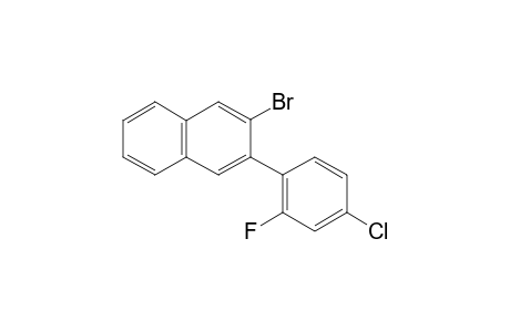 2-Bromo-3-(4-chloro-2-fluorophenyl)naphthalene