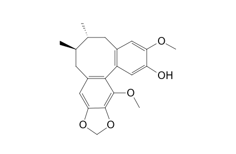 Benzo[3,4]cycloocta[1,2-f][1,3]benzodioxol-2-ol, 5,6,7,8-tetrahydro-3,13-dimethoxy-6,7-dimethyl-, stereoisomer