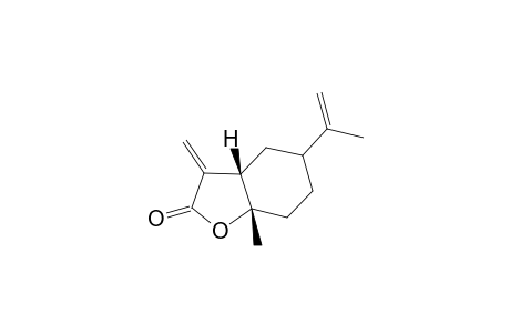 6-Methyl-3-(1-methylethenyl)-9-methylidene-7-oxabicyclo[4.3.0]nonan-8-one