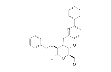 4-(METHYL-2-O-BENZYL-3-DEOXY-ALPHA-D-ALTROPYRANOSID-3-YLMETHYL)-2-PHENYLPYRIMIDINE