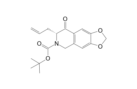 (3R)-3-Allyl-(N-tert-butyloxycarbonyl)-6,7-methylenedioxy-1,2,3,4-tetrahydro-4-isoquinolone