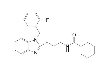 cyclohexanecarboxamide, N-[3-[1-[(2-fluorophenyl)methyl]-1H-benzimidazol-2-yl]propyl]-