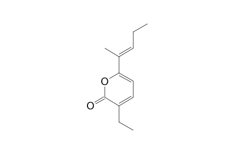NOCAPYRONE_E;(E)-3-ETHYL-6-(PENT-2-EN-2-YL)-2-H-PYRAN-2-ONE