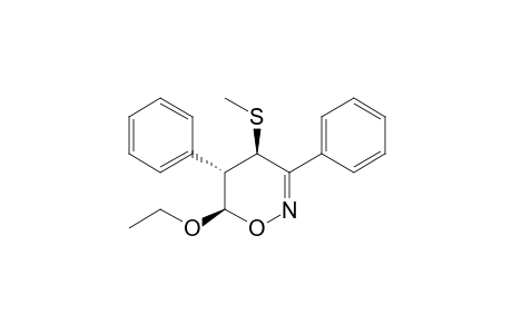 6-Ethoxy-4-methylthio-3,5-diphenyl-5,6-dihydro-4H-1,2-oxazine