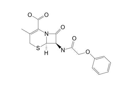 7-PHENOXYACETAMINO-3-METHYL-3-CEPHEM-4-CARBOXYLIC-ACID