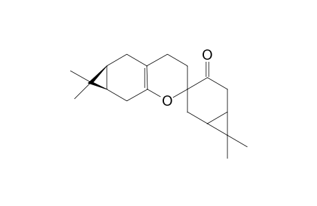 9,9,5',5'-Tetramethyl-2'-oxospiro[2-oxatricyclo[5.4.0.1(3,5)]undecane-3,1'-bicyclo[4.1.0]heptane]