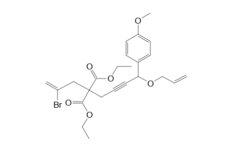 Diethyl 8-allyloxy-8-(p-methoxyphenyl)-2-bromooct-1-ene-6-yne-4,4-dicarboxylate