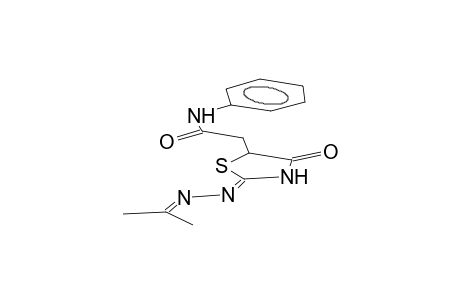2-isopropylidenehydrazono-5-phenylcarbamoylmethyl-1,4-thiazolidin-4-one