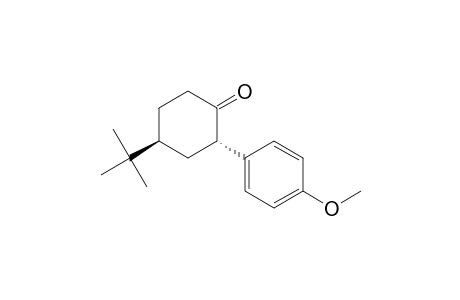 Cyclohexanone, 4-(1,1-dimethylethyl)-2-(4-methoxyphenyl)-, trans-