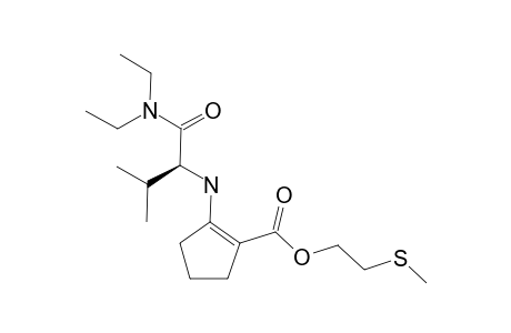 N-[2-(2-METHYLTHIOETHOXYCARBONYL)-1-CYCLOPENTENYL]-L-VALINE-DIETHYLAMIDE