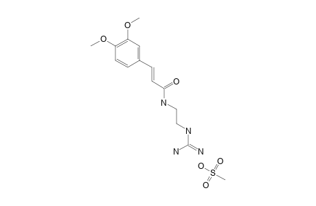 (E)-1-[(3,4-DIMETHOXYCINNAMOYL)-AMINO]-2-GUANIDINOETHANE-MESYLATE