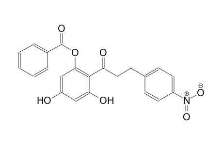 3,5-dihydroxy-2-[3-(4-nitrophenyl)propanoyl]phenyl benzoate
