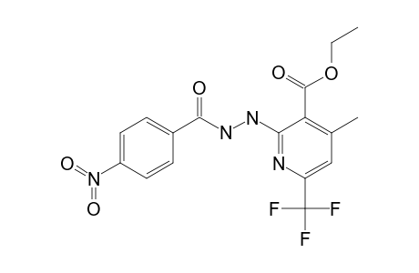 4-methyl-2-[N'-(4-nitrobenzoyl)hydrazino]-6-(trifluoromethyl)nicotinic acid ethyl ester