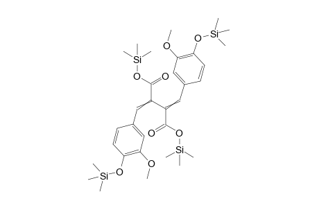 bis(trimethylsilyl) 2,3-bis[(3-methoxy-4-trimethylsilyloxy-phenyl)methylene]butanedioate