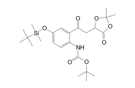(S)-{4-(tert-Butyldimethylsilyloxy)-2-[2-(2,2-dimethyl-5-oxo[1,3]dioxolan-4-yl)acetyl]carbamic acid tert-butyl ester