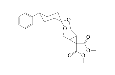 Dimethyl 4-phenyl-spiro[cyclohexane-1,4'-(3",5''-dioxa)bicyclo[5.1.0]octane]-8',8'-dicarboxylate