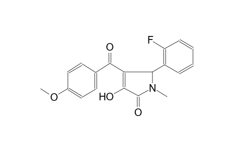 2H-pyrrol-2-one, 5-(2-fluorophenyl)-1,5-dihydro-3-hydroxy-4-(4-methoxybenzoyl)-1-methyl-