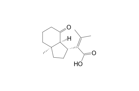 (1R,3aR*,7aS*)-Hexahydro-.alpha.-isopropylidene-3a-methyl-7-oxo-1-indanacetic Acid