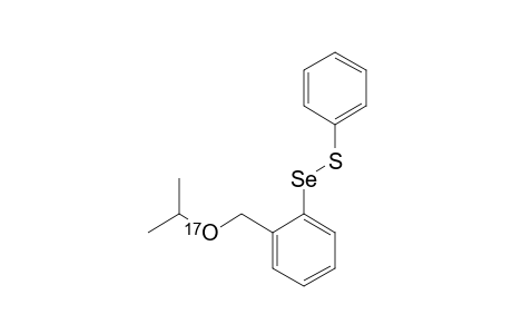 [(17)-O]-LABELED-2-(ISOPROPOXYMETHYL)-BENZENESELENENYL-ISOPROPYL-SULFIDE