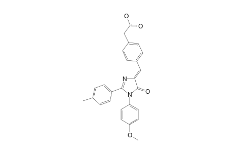 1-(PARA-METHOXYPHENYL)-2-(PARA-METHYLPHENYL)-(4E)-(ACETIC-ACID-ETHYLIDENE)-2-IMIDAZOLIN-5-ONE