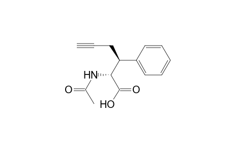 Phenylalanine, N-acetyl-.beta.-2-propynyl-, erythro-