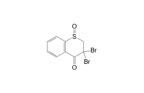 4H-1-Benzothiopyran-4-one, 3,3-dibromo-2,3-dihydro-, 1-oxide