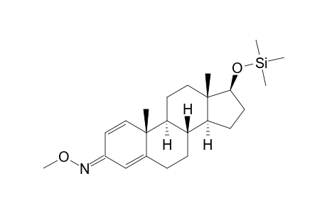17.beta.-(trimethylsilyloxy)androsta-1,4-diene-3-methyloxime